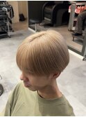 ミルクティーベージュ×シースルーマッシュ(名古屋/栄/メンズ)