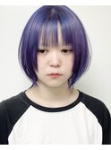 【morio原宿】ダブルカラーパープルカラー