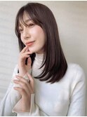 髪質改善/縮毛矯正/ダークアッシュ/ロングレイヤー/艶髪p大宮