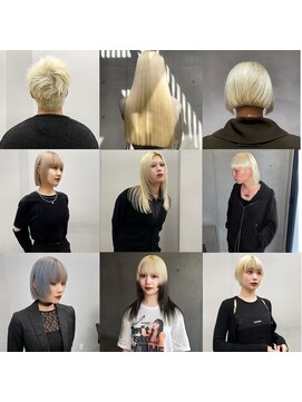 ヴァーディ オモテサンドウ(Vardy omotesando) blonde/抜きっぱなし ブロンド ハイトーン 金髪 モード