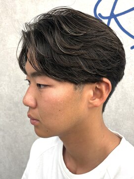 ローム 北花田店(Rome) 曲がる縮毛矯正/フェザーパーマ/センターパート