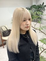 ミーム 原宿 表参道(meme)&nbsp;◎ブロンドハイトーンデザインカラーアンブレラカラー金髪