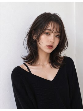 ウィーニード 栄(WENEED) 顔まわりレイヤー×韓国ミディアム