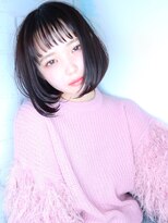 ラウンジ モリオ イケブクロ(Lounge MORIO Ikebukuro) 【morio池袋】前下がり黒髪おとなショートボブ