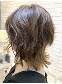 ハイライト×ウルフカット