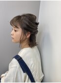 【ベルクープス天王寺】岡本真由美 ハーフアップアレンジ