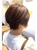 ショートボブ×3Dカラー