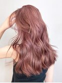 ピンクレイヤー_グレージュカラーボブウルフ_ba404691