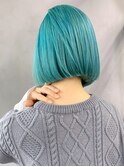 ターコイズボブ_チェリーブラウンフェミニンロング_ba383261