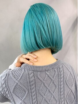 アルバム 渋谷パルコ(ALBUM) ターコイズボブ_チェリーブラウンフェミニンロング_ba383261