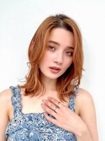 グリードヘアー セルフィッシュ(GREED hair SELFISH)&nbsp;レイヤーヘアハイトーン ミディアムくびれボブ