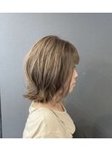 白髪ぼかしハイライト