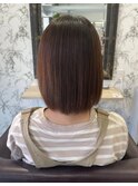 ショートボブ 丸みショート 縮毛矯正 髪質改善