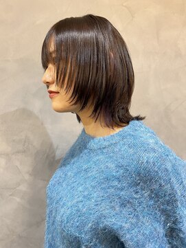 ベーシス(Basis) 【Basis福田】ウルフボブ×インナーパープル