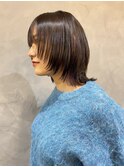 【Basis福田】ウルフボブ×インナーパープル
