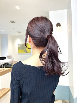 ローネス ギンザ(LONESS ginza) 春カラーポニーピンクラベンダー髪質改善トリートメント銀座