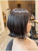 ミルクティーベージュカラーくびれヘアグレージュカラー韓国