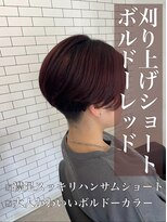 リベルテ 岡崎店(Liberte)&nbsp;刈り上げショート♪ボルドーレッド