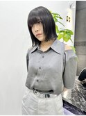韓国風《ブラック》ハイトーン/ケアブリーチ/ダブルカラー