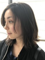 ルリアン 元住吉店(Le'lien) クールな印象の外ハネミディアムスタイル！！