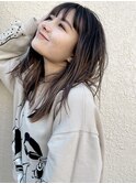 レイヤーカット/ウェーブパーマ/前髪/こなれミディ[代官山駅]