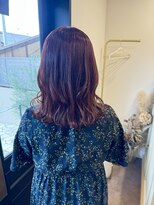 ラヴィン(LOVIN’)&nbsp;ピンクレッド/ミディアムボブ