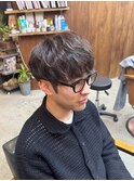 【山本智文】シャドウパーマナチュラルマッシュ