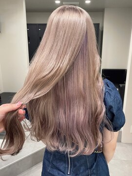 ベレーザ 渋谷神南(Beleza) 4353ミルクティーベージュ姫カットレイヤー韓国くすみベージュ