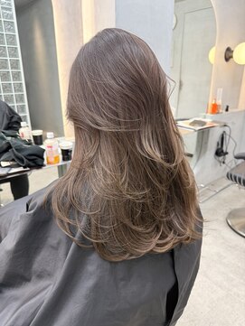 ロンドポレール 北千住(Lond polaire) イメチェン外ハネボブワイドバングホワイトブロンド美髪韓国