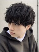 調布メンズマッシュシャドウパーマツイスパメンズパーマウルフ