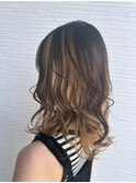 髪質改善ヘアカラーコース/インナーカラー/ミディアム
