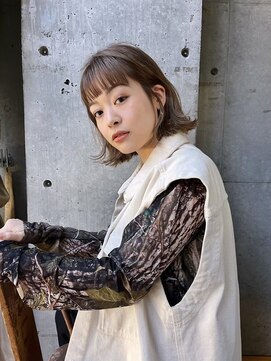 エディット トウキョウ(e.dit tokyo) 【e.dit tokyo Misa】ボブベージュカラー透明感カラー