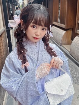 華かざり 京都 祇園四条の写真/【京都河原町/祇園四条徒歩１分】イベントなどのヘアセットはお着物に合う和髪もトレンドの洋髪もOK♪