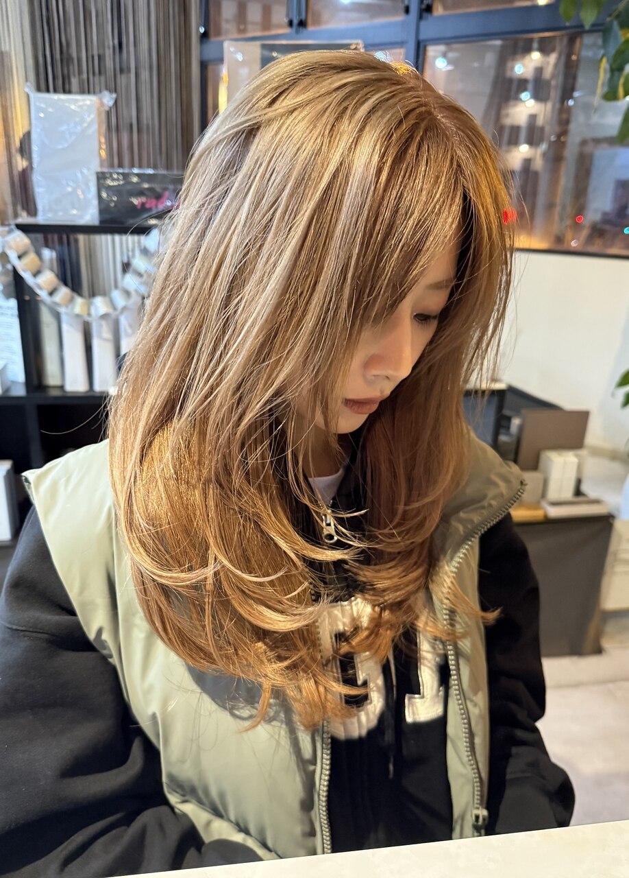 【大人気！】ブリーチ込みWカラー(ミディアム)￥16500(ロング)￥18700