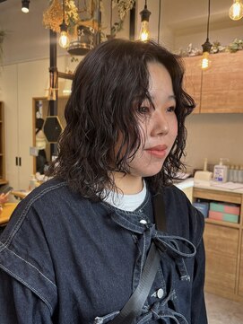 オッジバイケンジ(oggi by KENJE) 前髪パーマ ポイントパーマ スパイラルパーマ