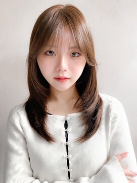 リヤン 表参道(lyann) ナチュラルカールくせ毛風カールピンクベージュ小顔カット