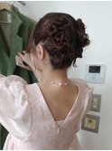 小顔くびれミディアムレイヤーワンカールくすみベージュワンレン