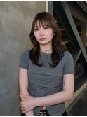 チョコレートカラー顔周りレイヤー20代～50代【西新大濠荒戸】