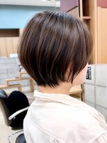 アイドットプラスサッポロ 札幌(i.+SAPPORO)&nbsp;ミルクブラウン白髪染め卒業ショートボブ40代50代