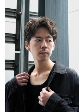 フィフス 大分(fifth) 大分シャドウパーマメンズカットラウンドマッシュツーブロック