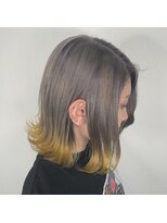 アクタノイドエット(acta noid etto)&nbsp;透明感アッシュシルバー＆イエロー裾カラー