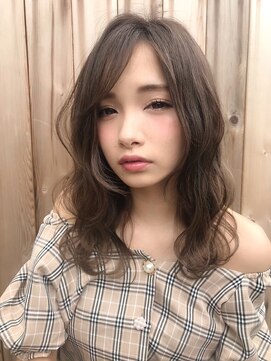 クーエフー(coo et fuu) [表参道]ブランジュカラーと長め前髪のセミロング♪藤沢
