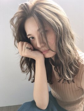 ファースト 仙台店(first) 大人かわいいうざバングミディアム・オリーブベージュ