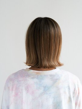 ジュール 新宿三丁目(Joule) 切りっぱなしロブ/ハイライトバイカラー　【新宿三丁目】