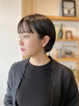 アンドチル 渋谷(AND CHILL) 伸ばしかけ◎ナチュラルミニボブ/フルバング/20代30代大人ボブ