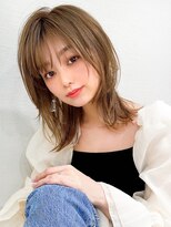 ラルユー 金山(LallYou)&nbsp;美髪/ホワイトグレージュ/ネビージュ/大人かわいい/こなれミディ