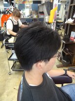 ヴァンテアン 巣鴨店 メンズショートヘア短髪束感モテる黒髪シークレットパーマ流行