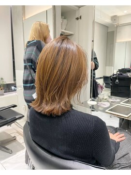 ガリカ(Gallica kinshicho) 【佐久間史将】ミディアムレイヤーカット/ブリーチハイトーン