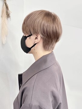 トリニティ 本厚木(trinity) シースルーバングマッシュミルクティーベージュ本厚木学割U24