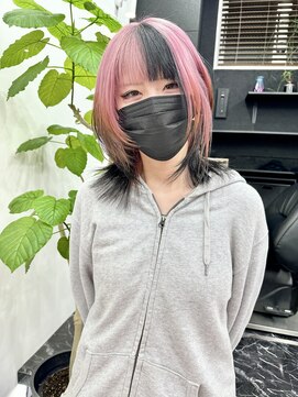 チュダック(ChuDuck) 韓国風《ブラックピンク》ハイトーン/ケアブリーチ/ダブルカラー